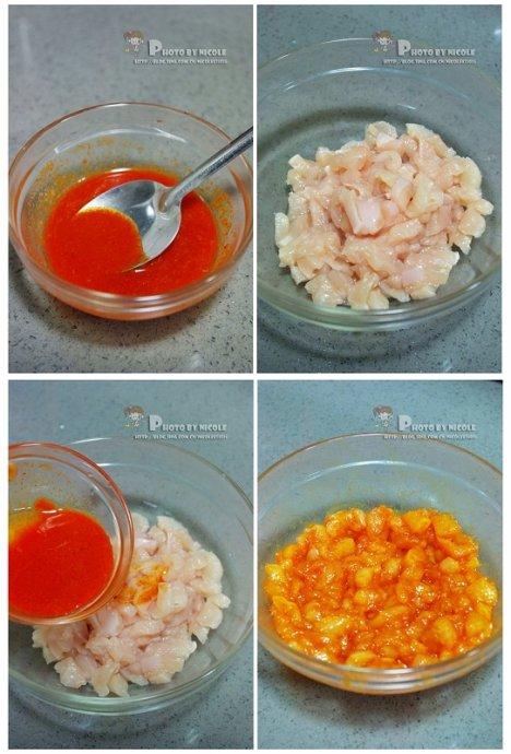 山药奥尔良鸡丁的做法