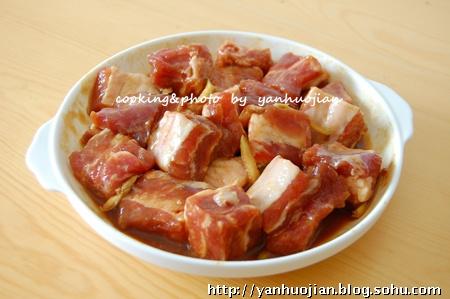 粉蒸栗子小排的做法