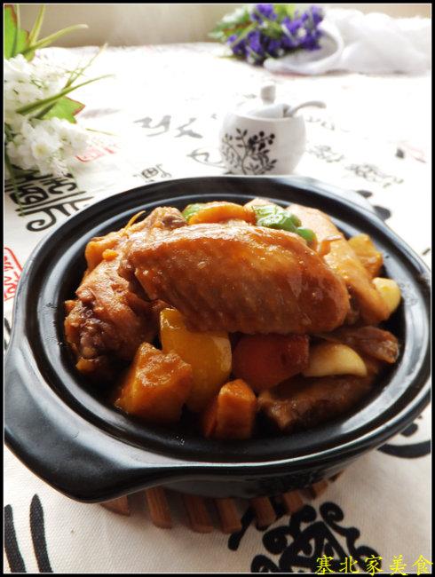 三汁焖鸡翅锅的做法