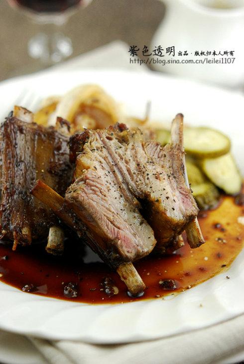 香草蒜香羊排的做法