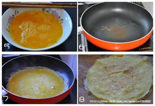 蛋皮肉卷的做法