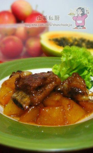 青木瓜烧排骨的做法