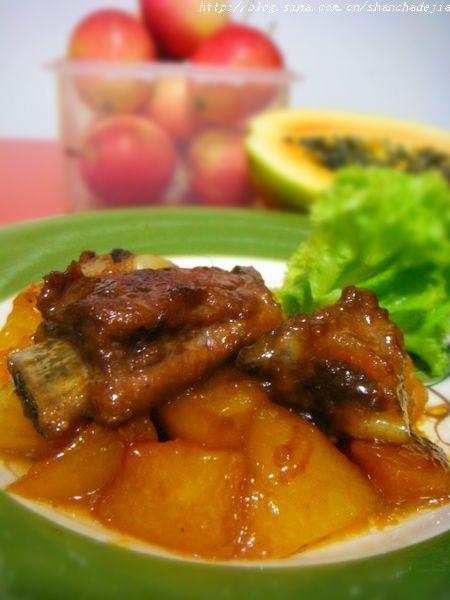 青木瓜烧排骨的做法