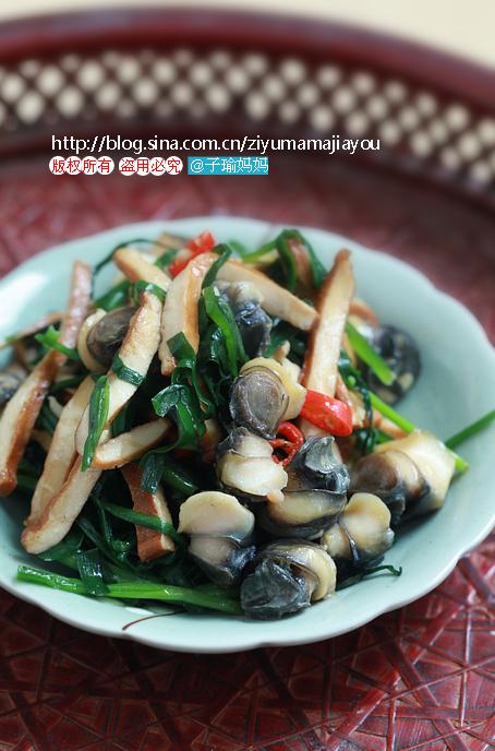 韭菜炒田螺的做法