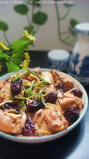 枣菇蒸鸡的做法