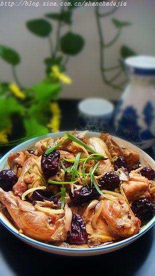枣菇蒸鸡的做法