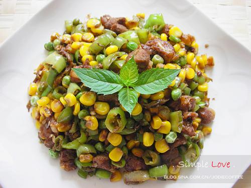 月牙骨什锦小炒的做法