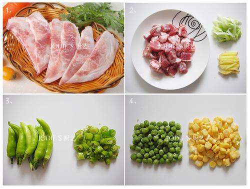 月牙骨什锦小炒的做法