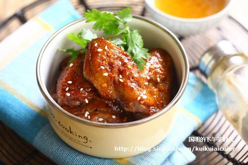 蒜蓉蜜汁烤翅的做法