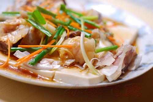 豆腐蒸鱼嘴的做法