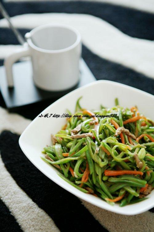 豆角丝炒肉的做法