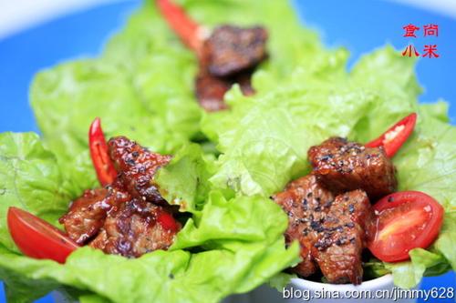 黑胡椒牛肉粒的做法