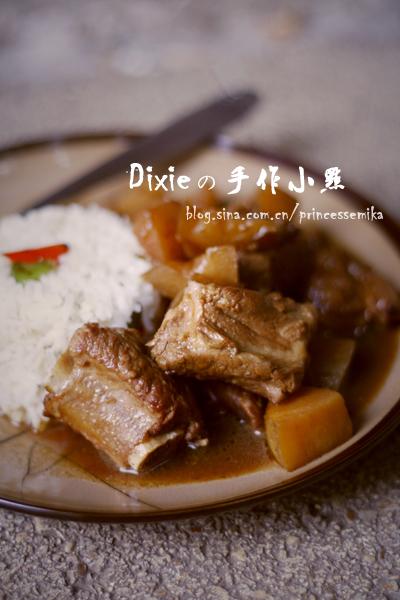 土豆烧排骨盖饭的做法