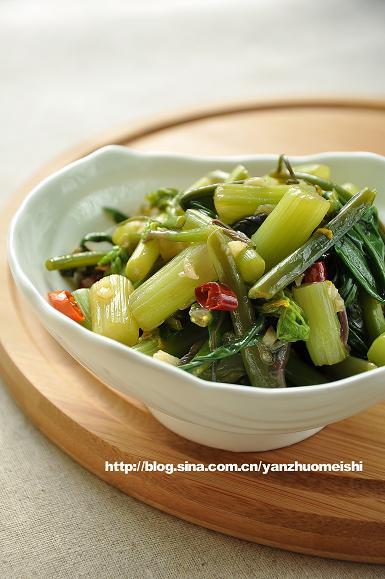 凉拌红菜苔的做法