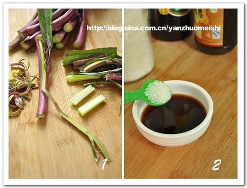 凉拌红菜苔的做法