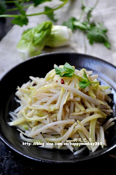 儿菜藕丝小炒的做法