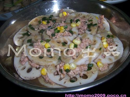 莲藕蒸肉的做法