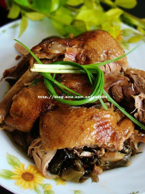 电饭煲冬菜扣鸭的做法