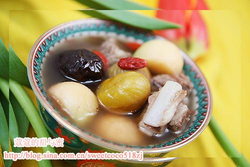 栗子红枣小排汤的做法