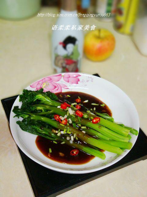 浇汁芥兰的做法