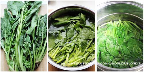 芥末菠菜墩的做法