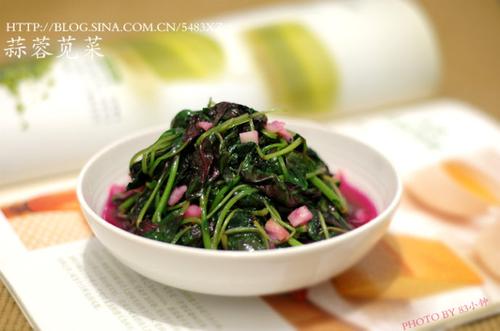 蒜蓉苋菜/苋菜汤泡饭的做法