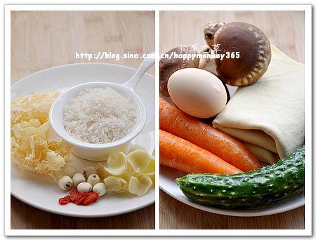 五彩千张丝和银耳莲子百合粥的做法