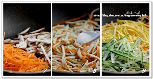 五彩千张丝和银耳莲子百合粥的做法