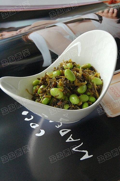 雪菜毛豆的做法