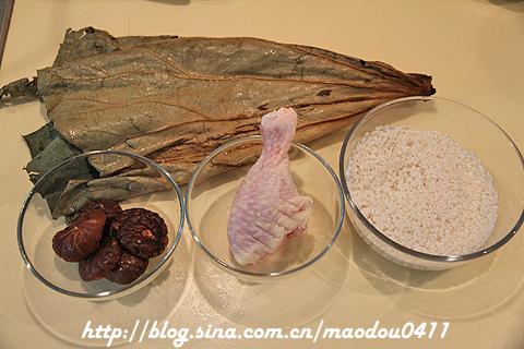 荷叶糯米鸡的做法