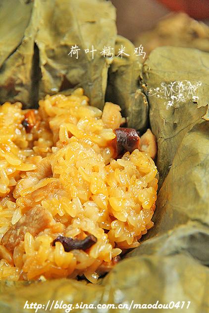 荷叶糯米鸡的做法