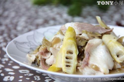 春笋咸菜鱼片的做法