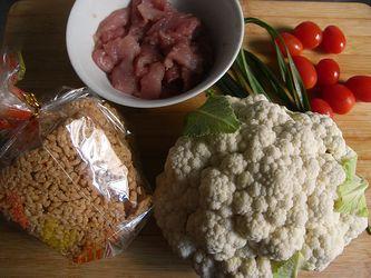 肉片花菜锅巴的做法