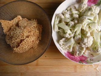 肉片花菜锅巴的做法