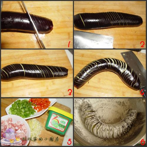 酱焖蓑衣茄子的做法