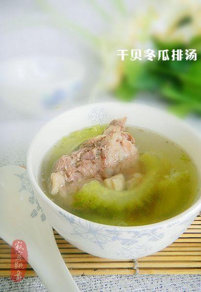 干贝苦瓜排骨汤的做法