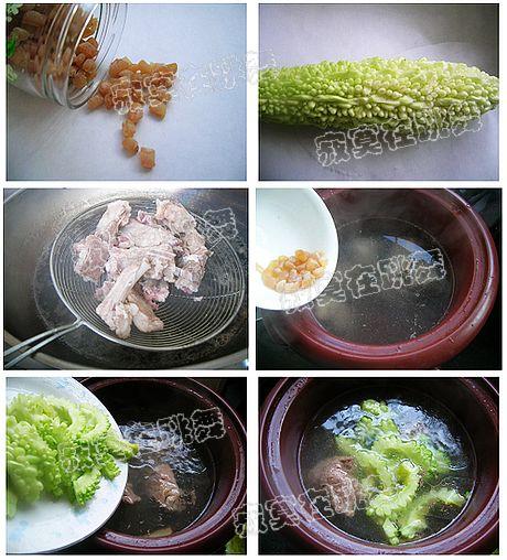 干贝苦瓜排骨汤的做法
