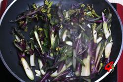 清炒紫菜心的做法