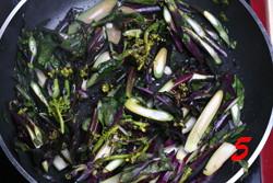 清炒紫菜心的做法