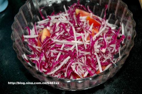 红酒雪梨紫甘蓝的做法