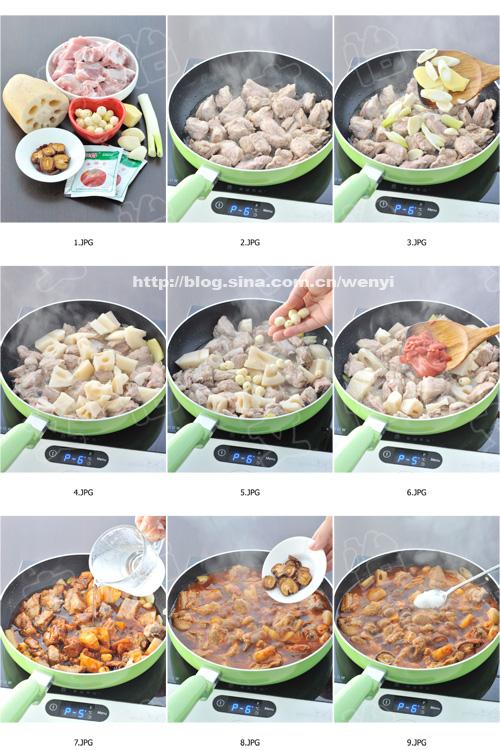 双莲焖排骨的做法