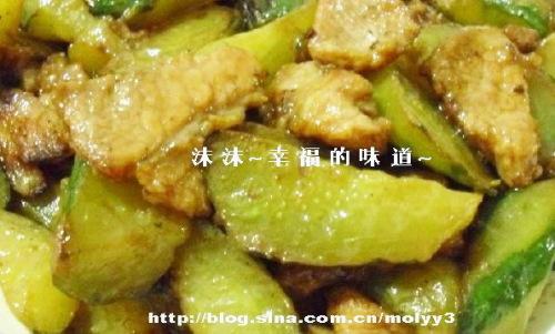 红烧黄瓜肉片的做法