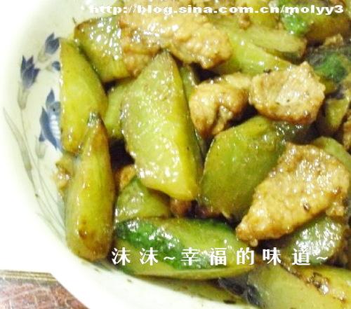红烧黄瓜肉片的做法