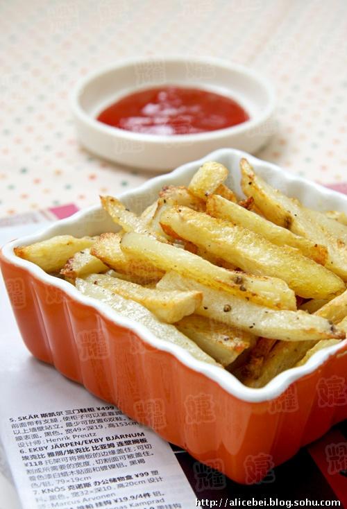 健康省油的美味薯条的做法