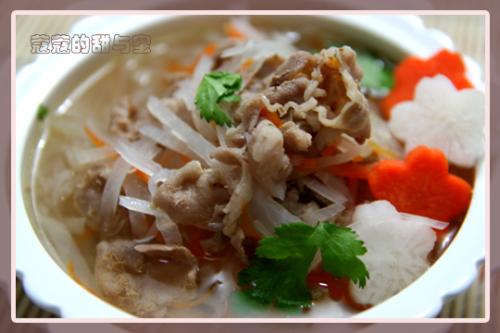 萝卜丝羊肉清汤的做法