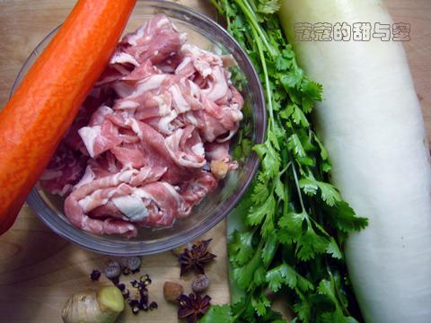 萝卜丝羊肉清汤的做法