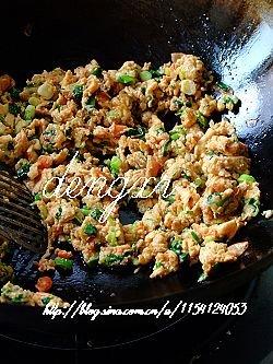 葱花鸡蛋炒虾头酱的做法