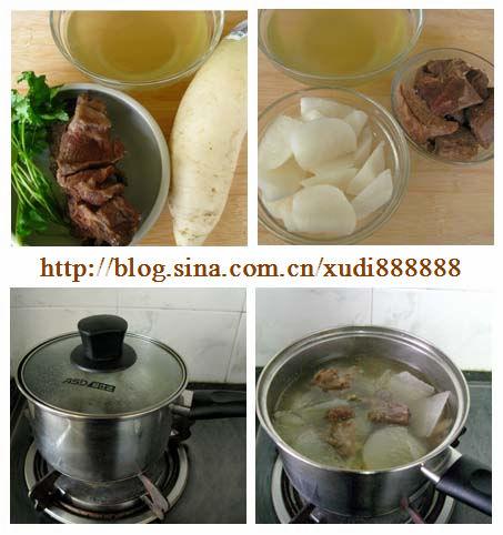 牛腩萝卜汤的做法