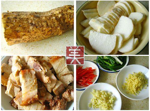 烧肉山药煲的做法