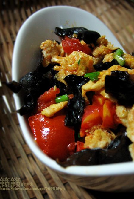 黑木耳番茄炒鸡蛋的做法